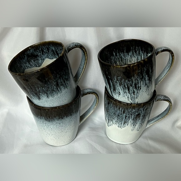 Reactive Glaze Stoneware Mugs Set of Four by West Elm. - Picture 5 of 9